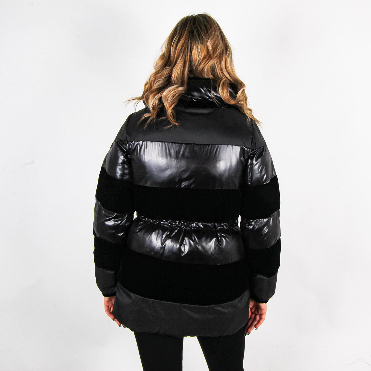 Armani black cheap puffer jacket