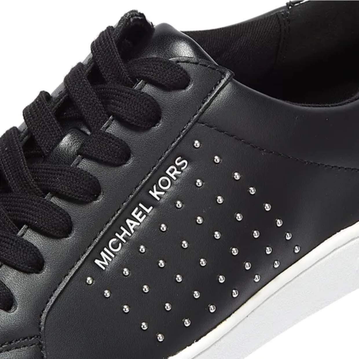 Michael kors black leather on sale trainers