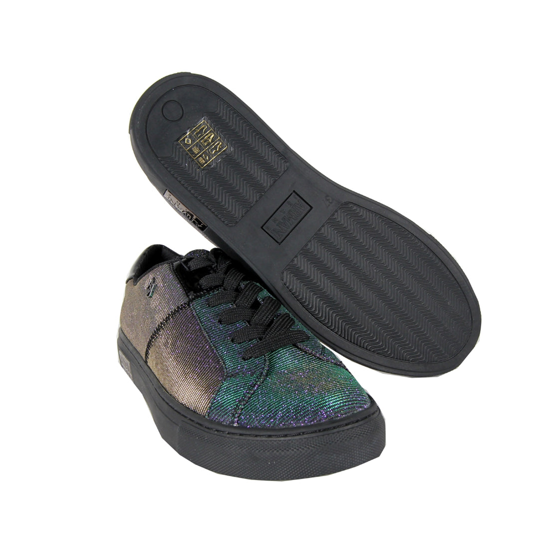 Glitter hot sale armani trainers