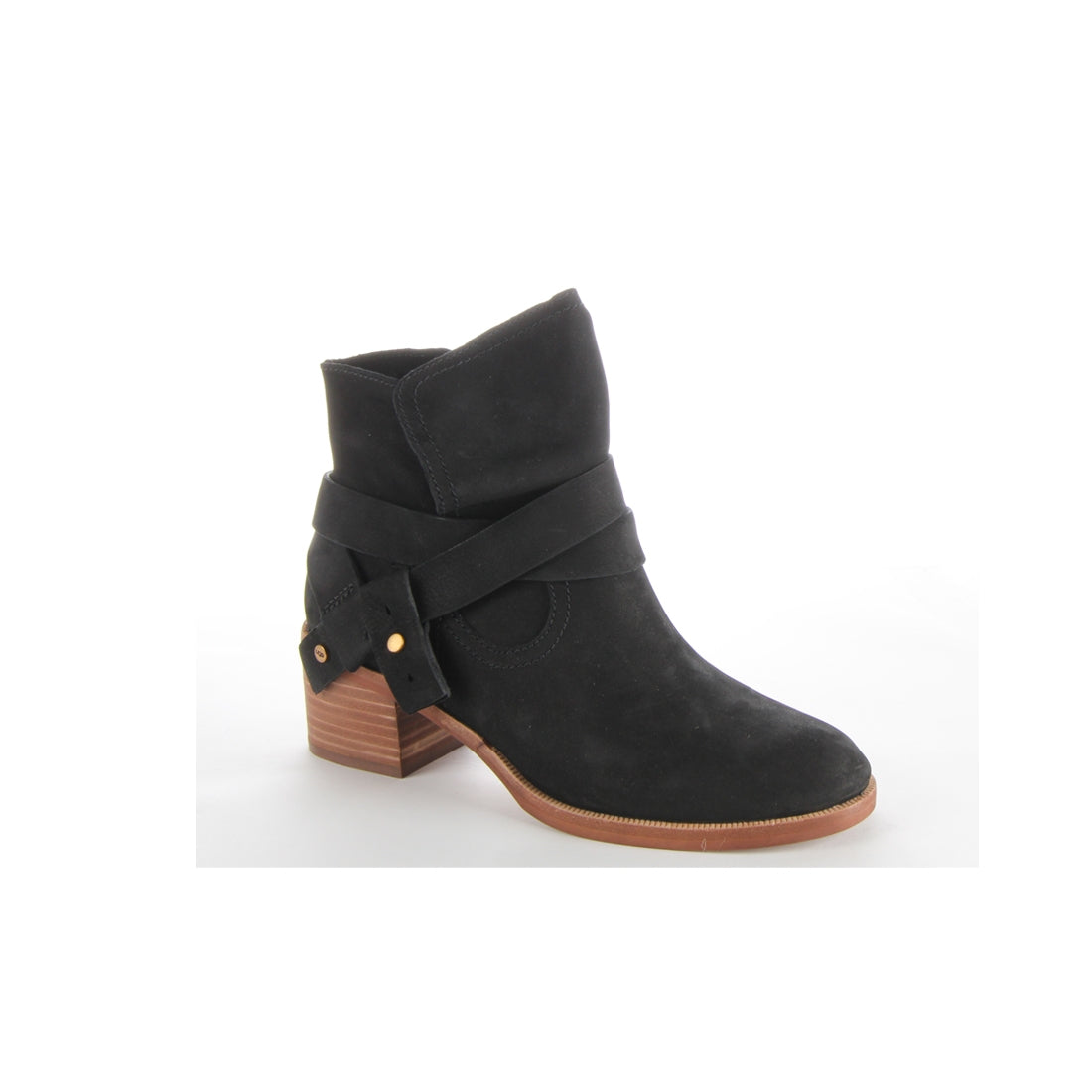 Ugg leather ankle hot sale boots womens